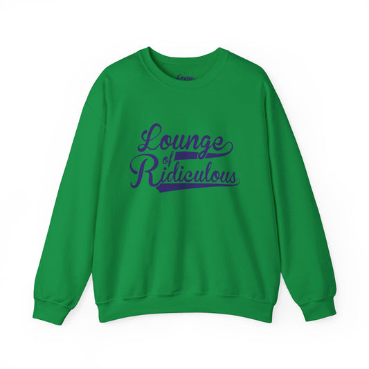 (US) Classic Lounge of Ridiculous Unisex Crewneck Sweatshirt - Indigo Logo