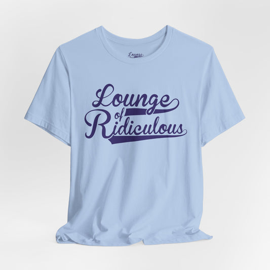 (US) Classic Lounge of Ridiculous Unisex Soft T-Shirt - Indigo Logo