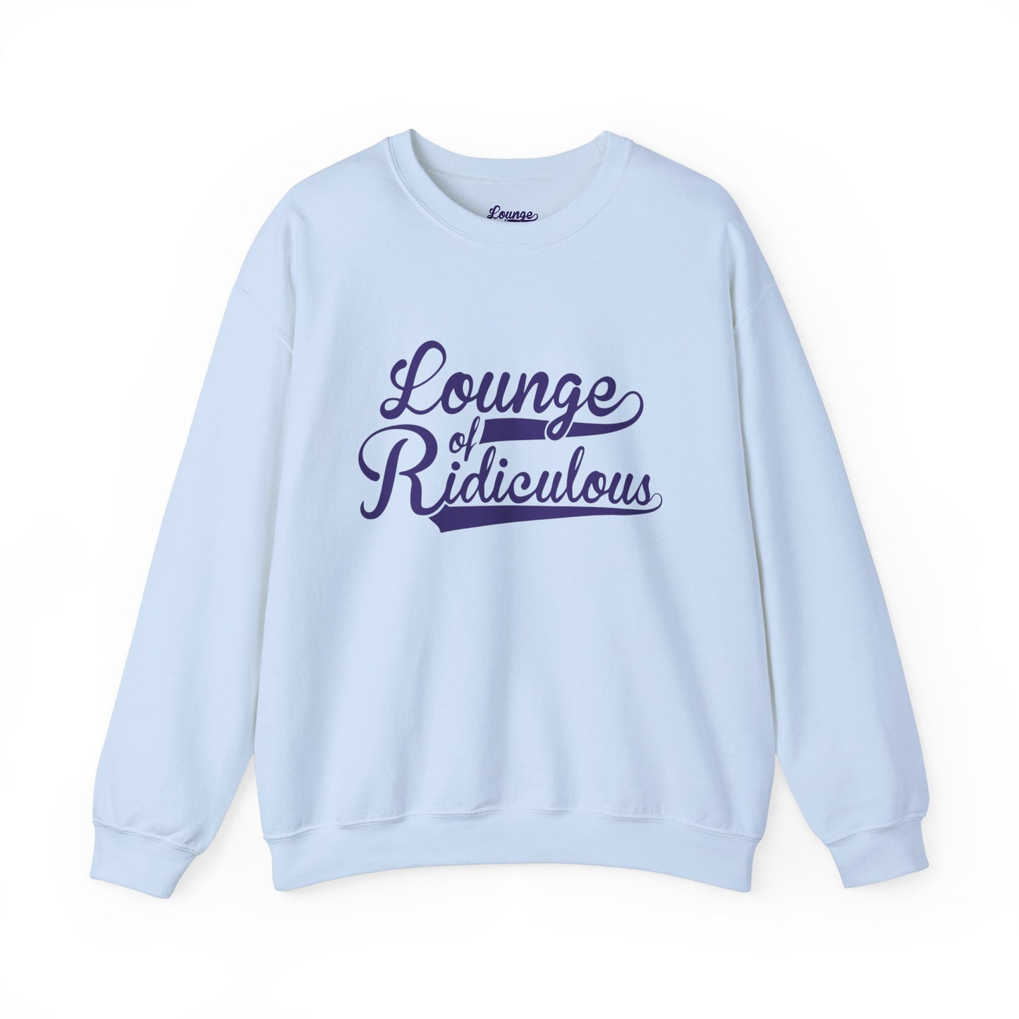 (US) Classic Lounge of Ridiculous Unisex Crewneck Sweatshirt - Indigo Logo