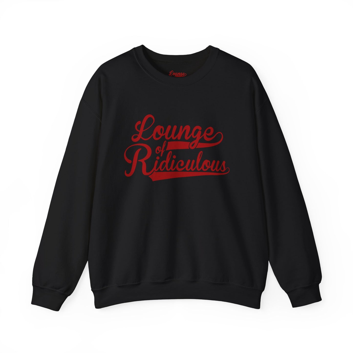 (US) Classic Lounge of Ridiculous Unisex Crewneck Sweatshirt - Red Logo