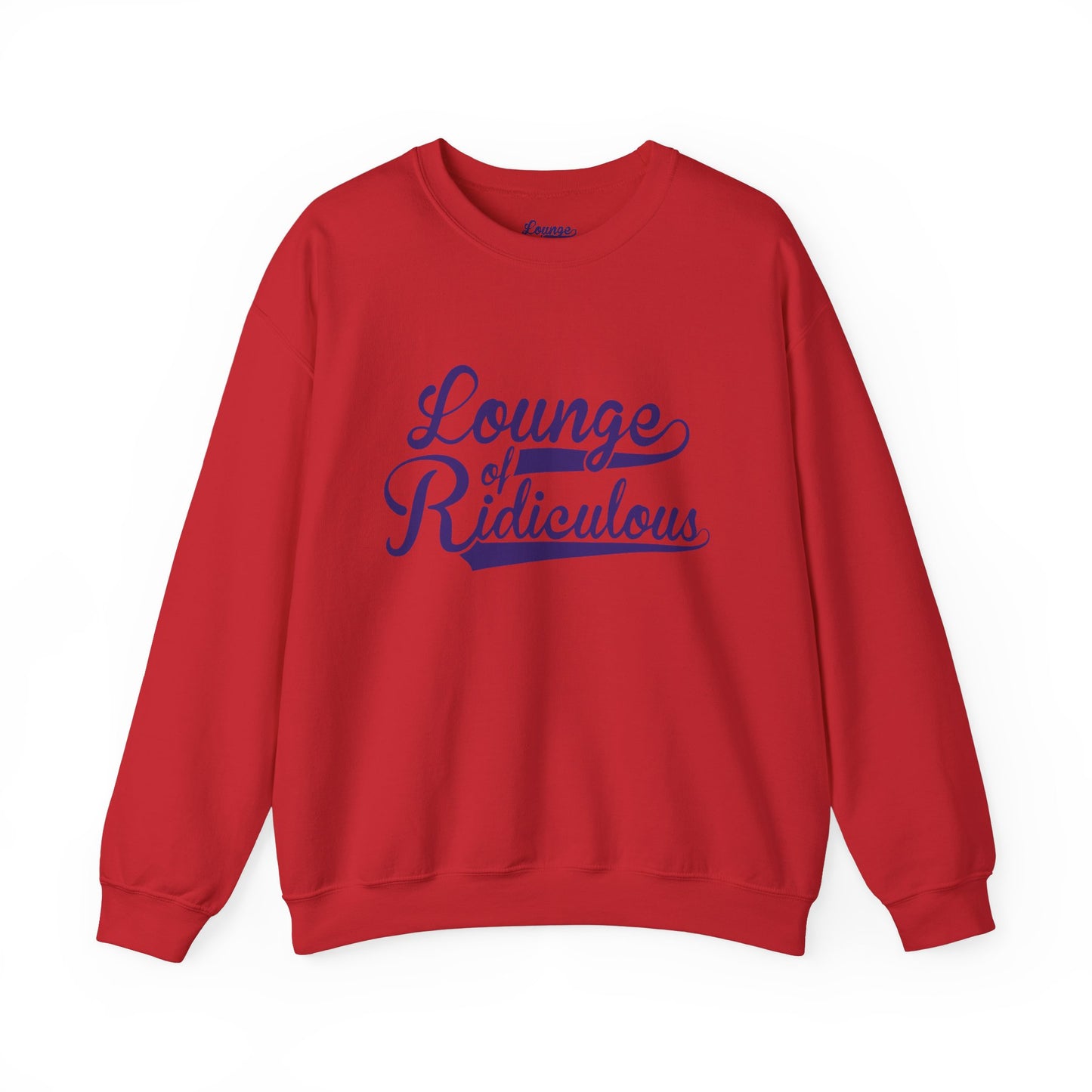 (US) Classic Lounge of Ridiculous Unisex Crewneck Sweatshirt - Indigo Logo