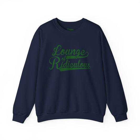 (US) Classic Lounge of Ridiculous Unisex Crewneck Sweatshirt - Green Logo