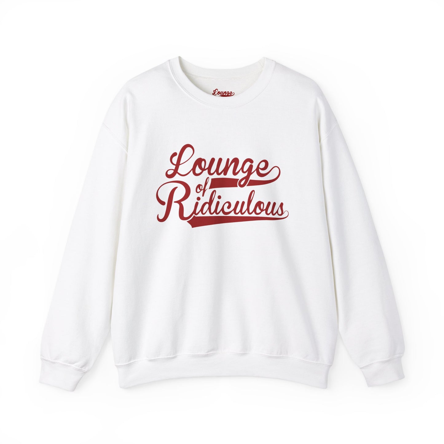 (US) Classic Lounge of Ridiculous Unisex Crewneck Sweatshirt - Red Logo