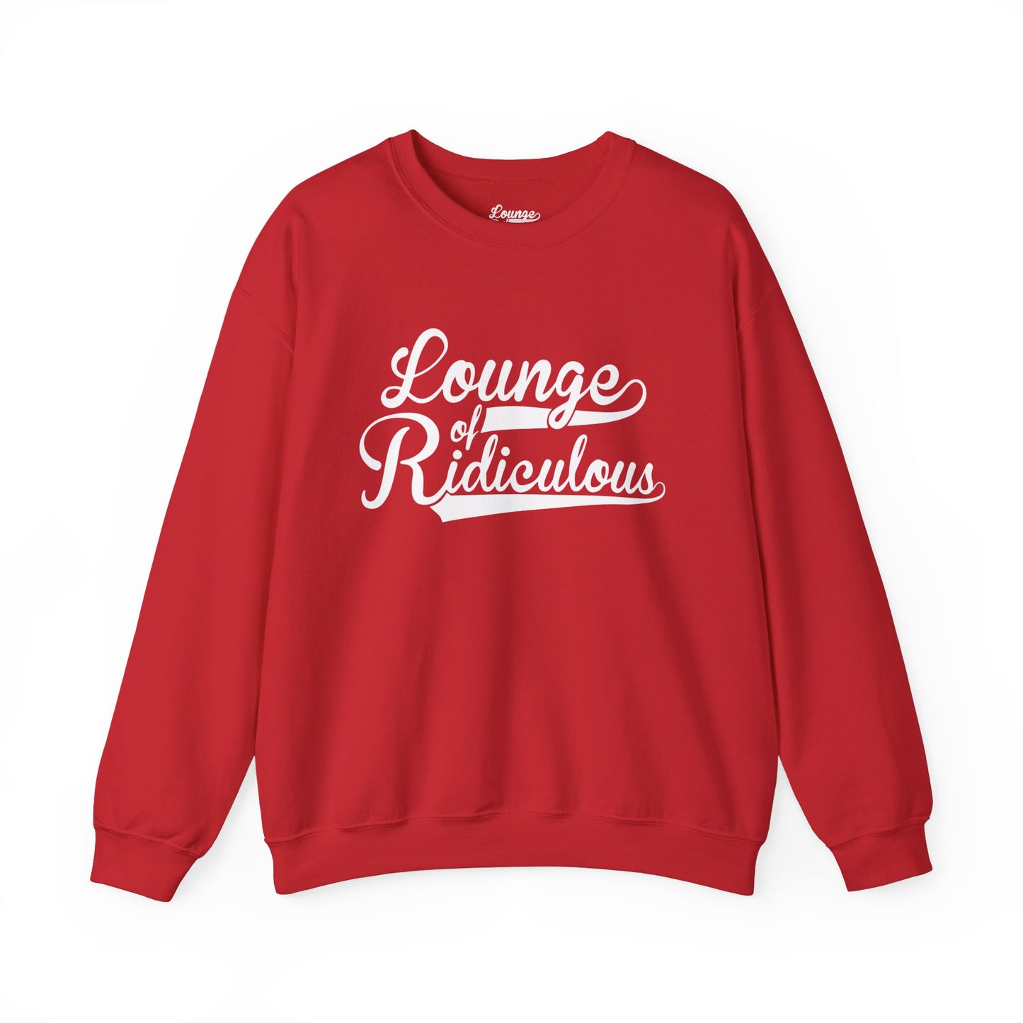 (US) Classic Lounge of Ridiculous Unisex Crewneck Sweatshirt - White Logo