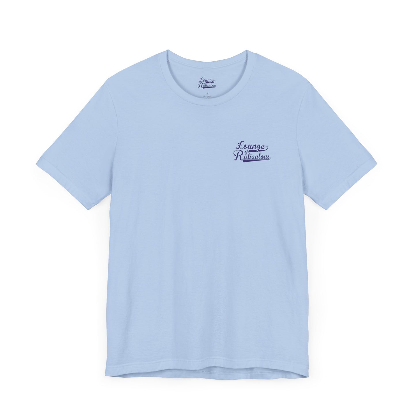 (US) Mini Lounge of Ridiculous Unisex Soft T-Shirt - Mini Indigo Logo