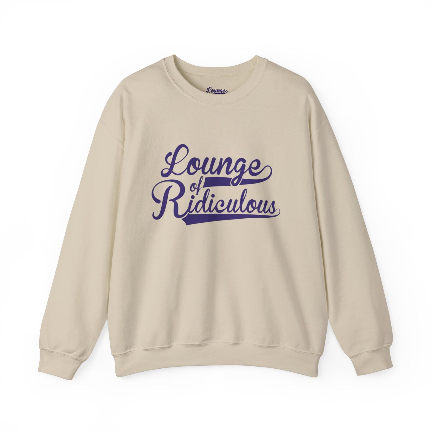 (US) Classic Lounge of Ridiculous Unisex Crewneck Sweatshirt - Indigo Logo